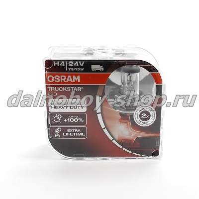 Лампочка галогеновая "OSRAM" H4 75/70W 24v Truckstar Pro Duobox
